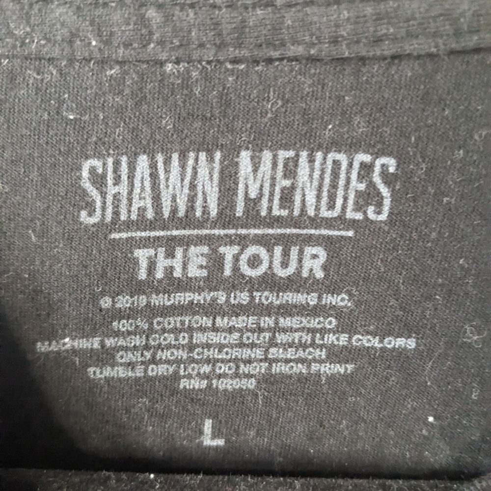 Shawn Mendes combo wonder world tour banner the tour merch t-shirt women's sizeM - Picture 9 of 11